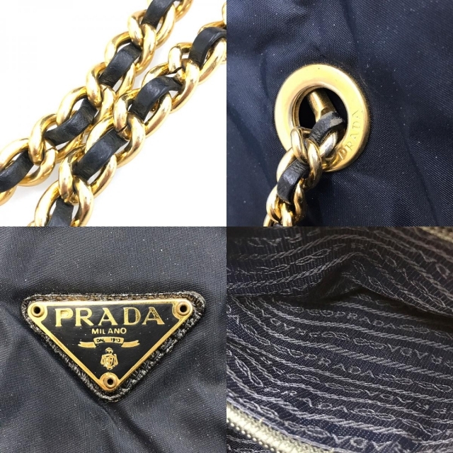 PRADA - プラダ PRADA トライアングルロゴ チェーン ショルダーバッグの通販 by COCO BRAND｜プラダならラクマ