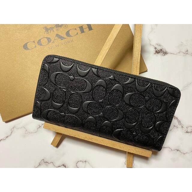 coachデボスドシグネチャー長財布