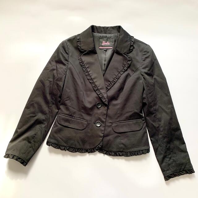 【Barbie】女の子フォーマル卒服 セットアップ 150ブラック×ピンク