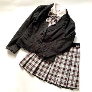 【Barbie】女の子フォーマル卒服 セットアップ 150ブラック×ピンク