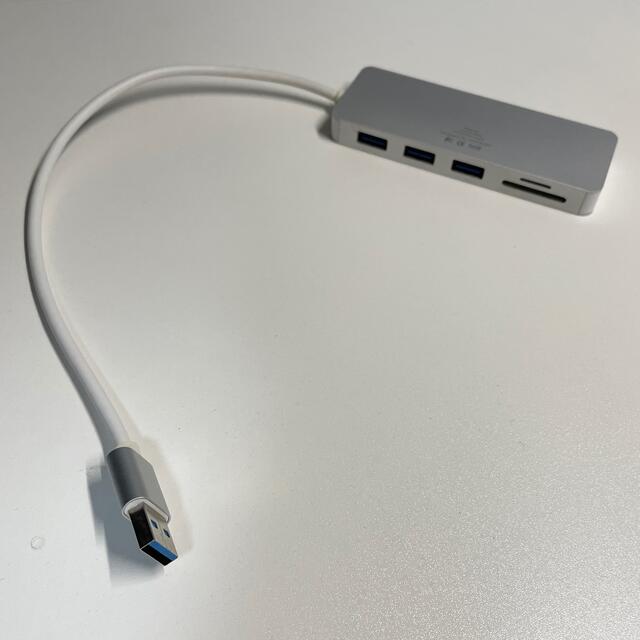 USB3.0ハブ SDカードリーダー スマホ/家電/カメラのPC/タブレット(PC周辺機器)の商品写真