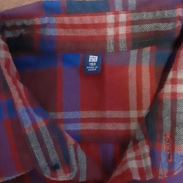 UNIQLO(ユニクロ)のユニクロ チェック ネルシャツ 150㎝ キッズ/ベビー/マタニティのキッズ服男の子用(90cm~)(その他)の商品写真