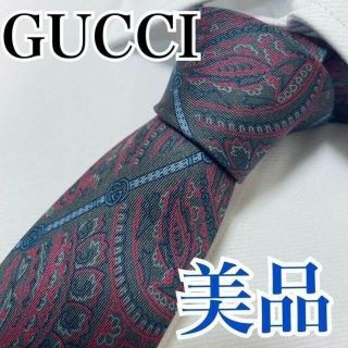 グッチ(Gucci)の美品 グッチ ネクタイ 高級シルク ペイズリー 早い者勝ち(ネクタイ)