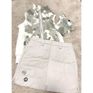 フィラ(FILA)のFILA GOLF レディース ボアベスト&スカートSET &バイザー(セット/コーデ)