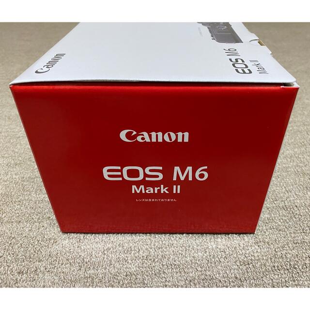 Canon(キヤノン)のCanon EOS M6 Mark II ミラーレス一眼カメラ シルバー ボディ スマホ/家電/カメラのカメラ(ミラーレス一眼)の商品写真