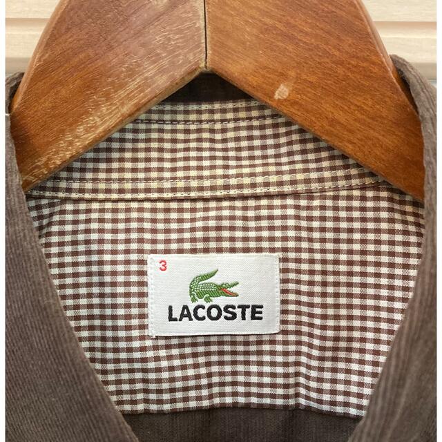 LACOSTE(ラコステ)のLACOSTE ラコステ コーデュロイ  BDシャツS  ワンポイント刺繍 メンズのトップス(シャツ)の商品写真