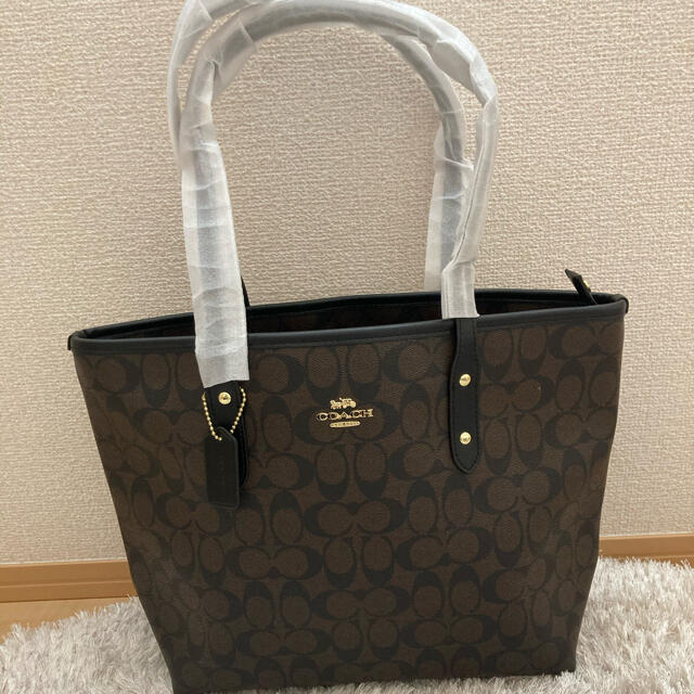 新品　COACH コーチ　トートバック　ブラック/ブラウン　F58292 7