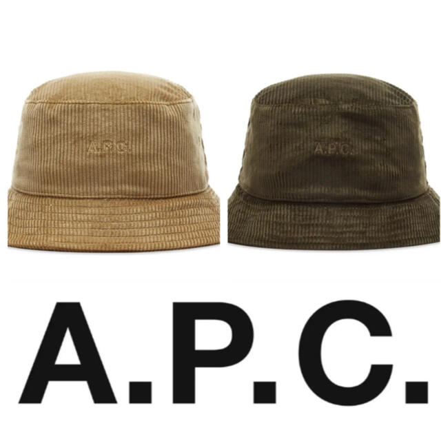 A.P.C(アーペーセー)の新品未使用アーペーセーA.P.C. ALEXコーディロイバケットハット　帽子 レディースの帽子(ハット)の商品写真