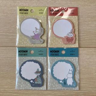 ムーミン(MOOMIN)の新品 ムーミン ダイカット付箋 4点(ノート/メモ帳/ふせん)