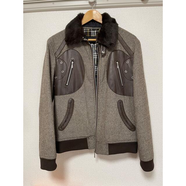 BURBERRY バーバリーブラックレーベル ウールジャケット ライダース M