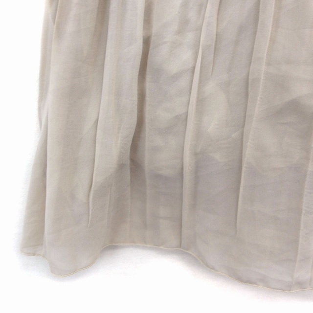 SunaUna(スーナウーナ)のスーナウーナ Sunauna ギャザー フレア スカート 膝下 シフォン 38 レディースのスカート(ひざ丈スカート)の商品写真