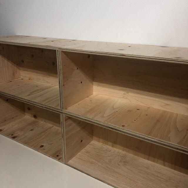 WOOD SHELF 無塗装 4点セット 新品 限定!!!! インテリア/住まい/日用品の収納家具(棚/ラック/タンス)の商品写真