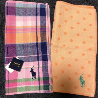 ポロラルフローレン(POLO RALPH LAUREN)の訳ありです☆ラルフローレン　タオルハンカチ☆2枚セット　未使用(ハンカチ)