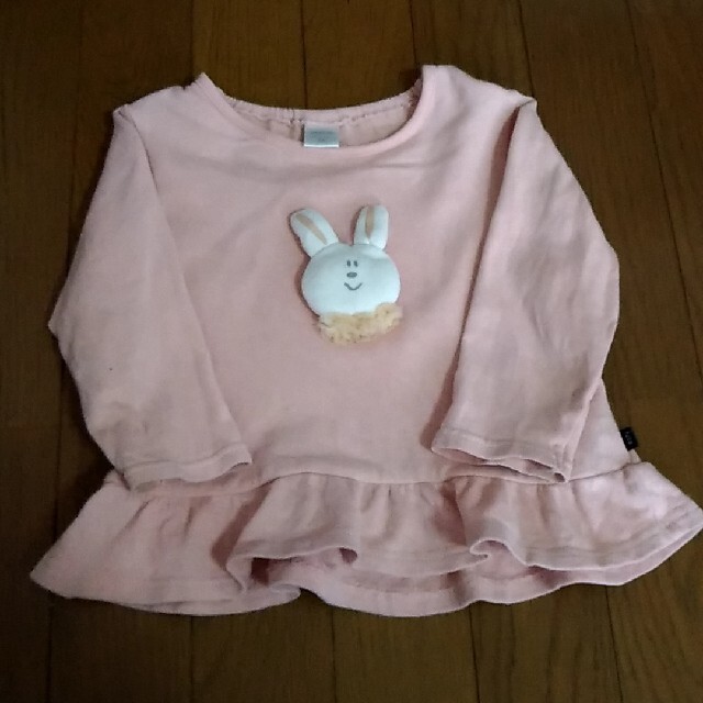 80 90 長袖トップス 2枚セット キッズ/ベビー/マタニティのベビー服(~85cm)(Ｔシャツ)の商品写真