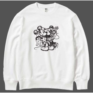 ユニクロ(UNIQLO)のユニクロ(XXL)モノクローム ミッキーマウス スウェットシャツ(スウェット)