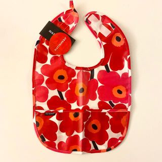 マリメッコ(marimekko)のマリメッコ お食事エプロン スタイ　64770(お食事エプロン)