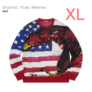 シュプリーム(Supreme)の【XL】 Supreme Digital Flag Sweater (ニット/セーター)