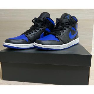 ナイキ(NIKE)のNIKE エアジョーダン1 MID ロイヤル(スニーカー)