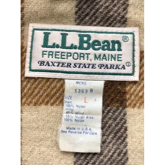 L.L.Bean(エルエルビーン)の80s USA製 エルエルビーン マウンテンパーカー ウールブランケット メンズのジャケット/アウター(マウンテンパーカー)の商品写真