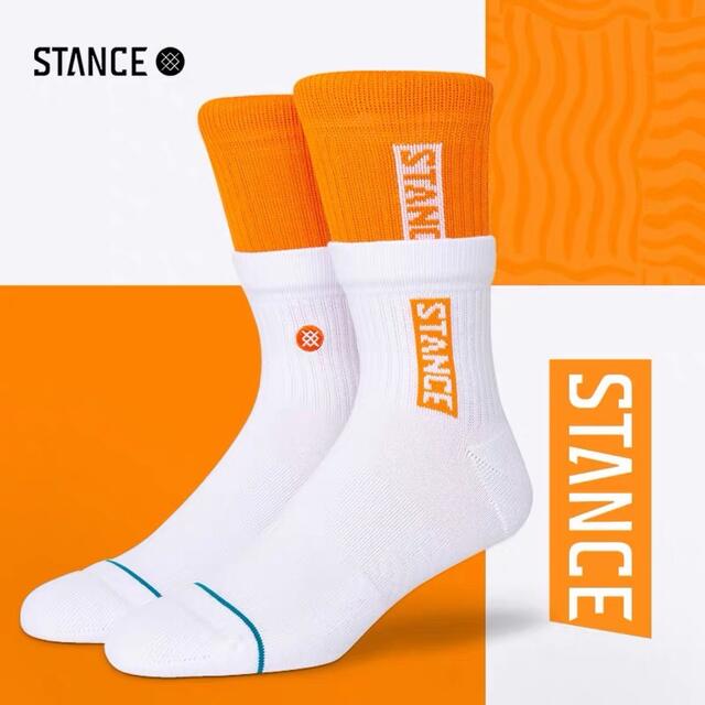 STANCE スタンス ソックス 靴下 ダブルロゴ OG Orangeの通販 by 大和守 ...