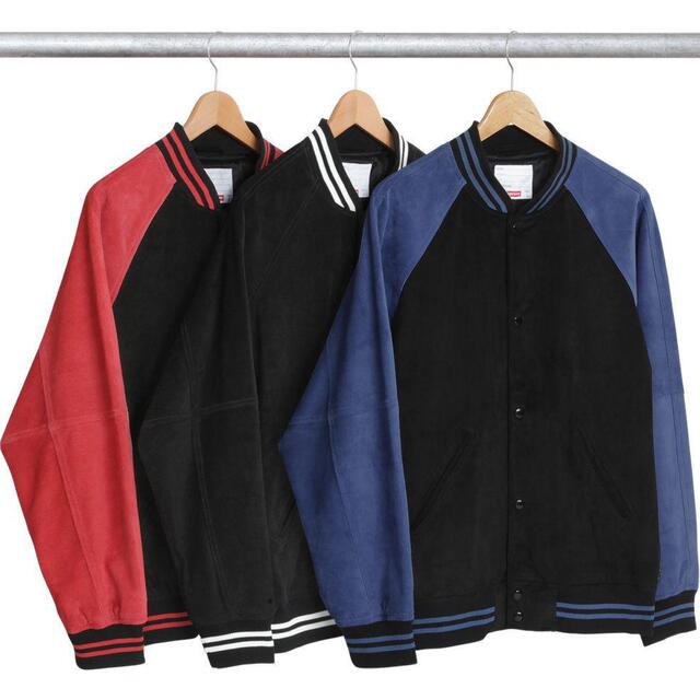 Supreme Suede Varsity Jacket 17AW