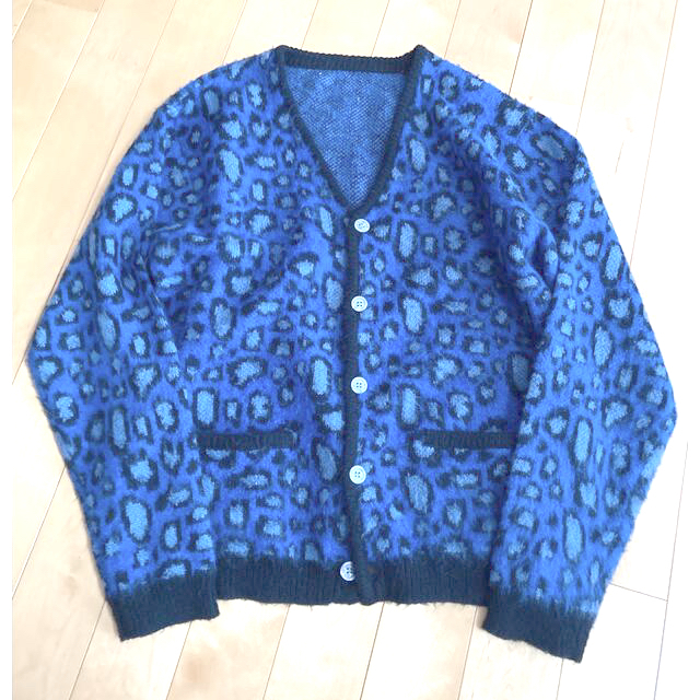 カーディガンvintage mohair leopard cardigans