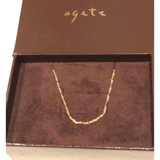 アガット(agete)のagree classic スクリューチェーン　18K(ネックレス)