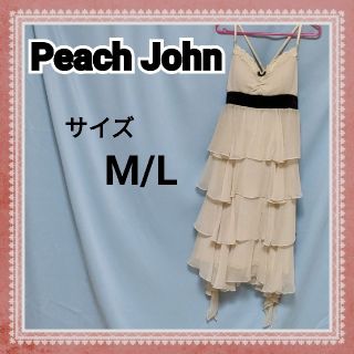 ピーチジョン(PEACH JOHN)のピーチジョン ふんわり ドレープ シルエットがカワイイドレス 胸元レースの縁取り(ナイトドレス)