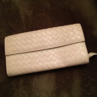 ボッテガヴェネタ(Bottega Veneta)の確実本物ボッテガヴェネタ♡白長財布(財布)