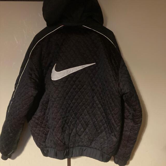 ナイキ NIKE 中綿ナイロンジャケット 90s バック 刺繍ロゴ - ダウン