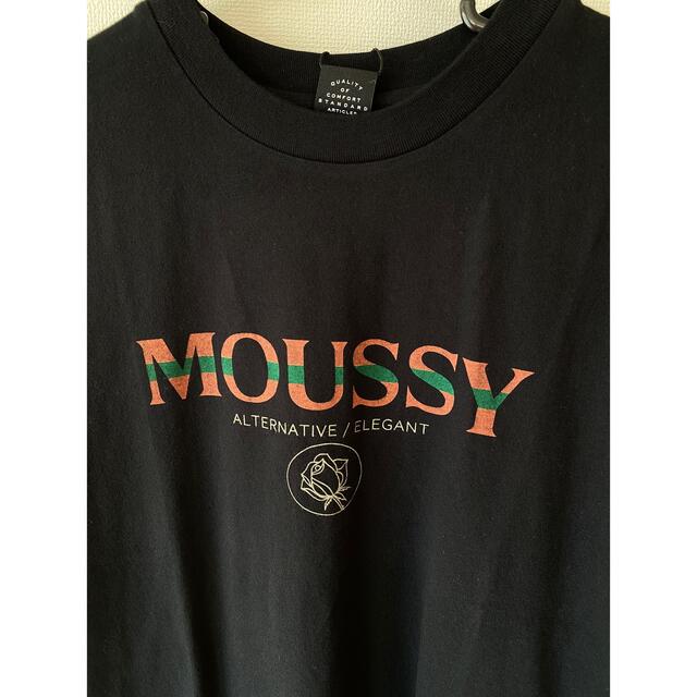 ヒロたん❤︎専用(*Ü*)MOUSSY マウジー  ロングロゴTシャツ/チュニック