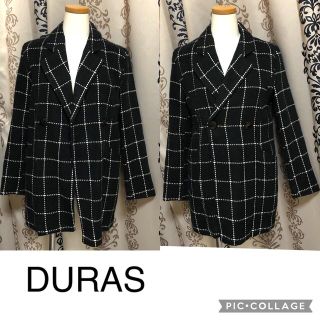 デュラス(DURAS)のデュラス♡チェックコート(チェスターコート)