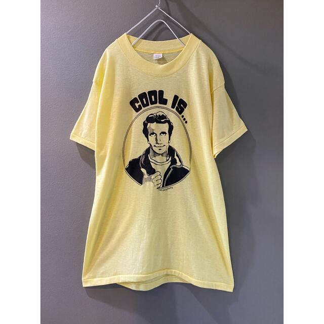 実寸肩幅ビンテージ 70s USA Tシャツ COOL IS 渋い 希少 美品