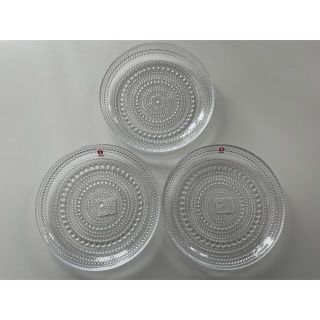 イッタラ(iittala)の未使用 イッタラ カステヘルミ 3枚セット クリア 17cm(食器)