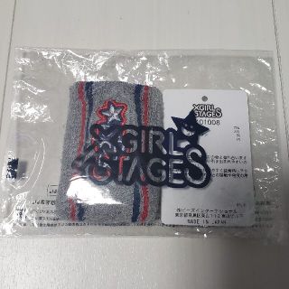 エックスガールステージス(X-girl Stages)の新品タグ付きX-GIRL STAGESキッズリストバンドグレー(その他)