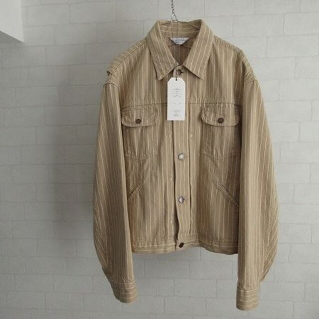 19ss UNUSED 12oz stripe denim jacket | gellonautos.cl
