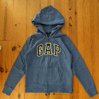 ギャップ(GAP)のgapフルジップパーカー　ロゴスウェット160mサイズキッズ(パーカー)