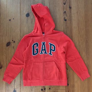 ギャップキッズ(GAP Kids)のgapフルジップパーカー　ロゴスウェット130(ジャケット/上着)