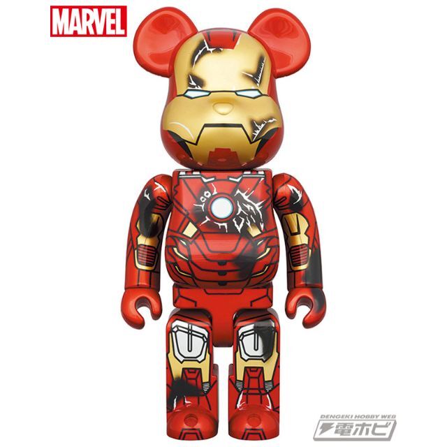 超新作】 MEDICOM TOY - BE@RBRICK IRON MAN MARK VII DAMAGE 1000