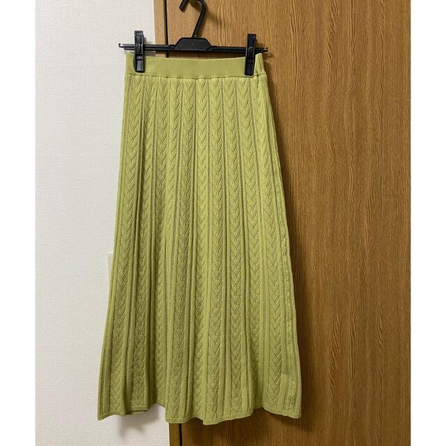 N.Natural beauty basic(エヌナチュラルビューティーベーシック)の◯みーみ様専用◯  透かし編みニットスカート レディースのスカート(ロングスカート)の商品写真