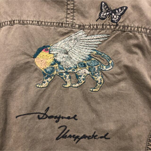 Desigual デシグアル 2WAY刺繍ライダースジャケット