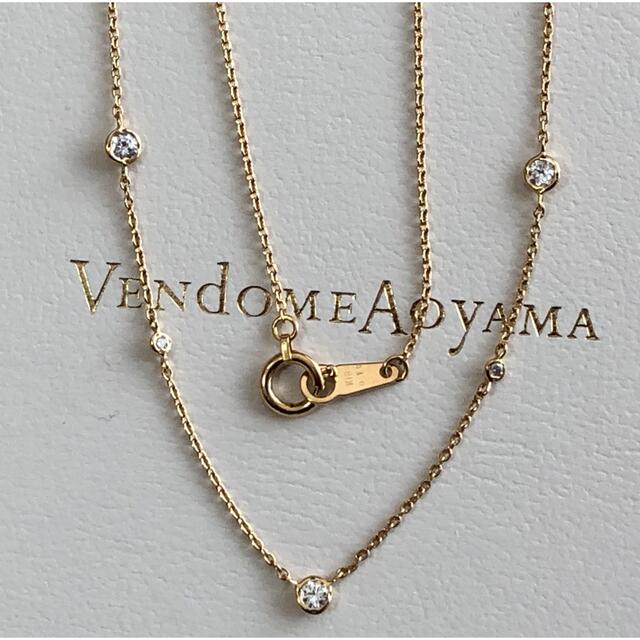 Vendome Aoyama(ヴァンドームアオヤマ)の専用❗️ヴァンドーム青山✨K18×ダイヤ0.16ct✨ステーションネックレス レディースのアクセサリー(ネックレス)の商品写真