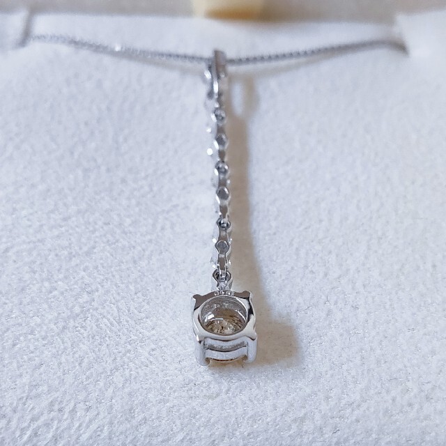 ブラウンダイヤモンド ネックレス K18WG 0.651ct 3.8g | www