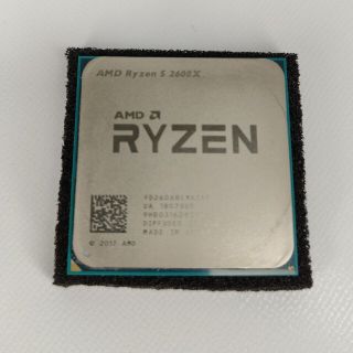 完動品　AMD RYZEN 5 2600X CPU(PCパーツ)