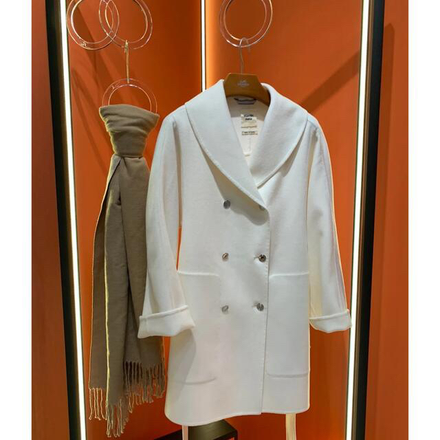 ブランド 新品 Hermesエルメス カシミア 100% コート イングランド製