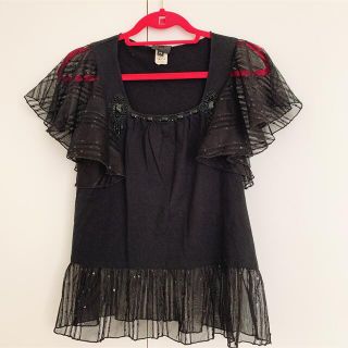 アナスイ(ANNA SUI)のアナスイ　フリルカットソー(カットソー(半袖/袖なし))