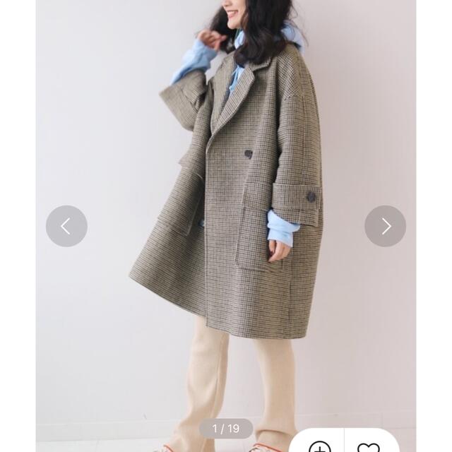 SLOBE IENA(スローブイエナ)の【冬服セール】BIG ラペルコート レディースのジャケット/アウター(チェスターコート)の商品写真