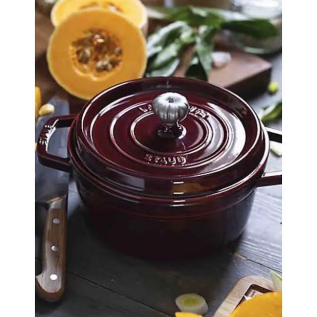 staub ストウブ　ベジタブルノブ　パンプキン インテリア/住まい/日用品のキッチン/食器(鍋/フライパン)の商品写真