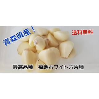 青森県産　ホワイト六片種　むきにんにく 500g(野菜)