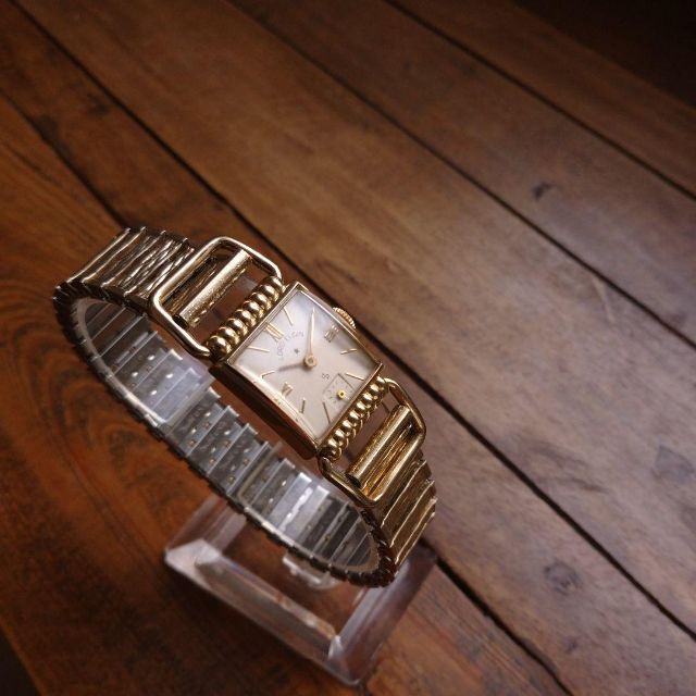 美品◎動作良好 ロードエルジン 14金張 手巻 アンティーク スモセコ
